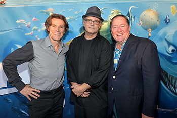 Willem Dafoe Albert Brooks and John Lasseter